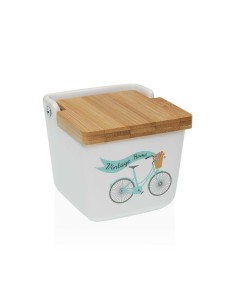 Salière avec couvercle Versa Bicyclette Céramique 8,8 x 8,5 x 8,8 cm