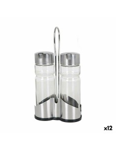 Ensemble salière et poivrier Anna 11 x 5,5 x 22 cm (12 Unités)