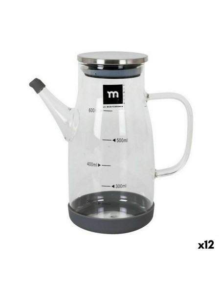 Huilier La Mediterránea Acier inoxydable Verre Borosilicaté 600 ml (12 Unités)