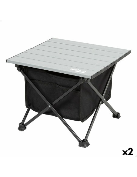 Table Piable Aktive Camping Poche 38 x 30 x 34 cm (2 Unités)