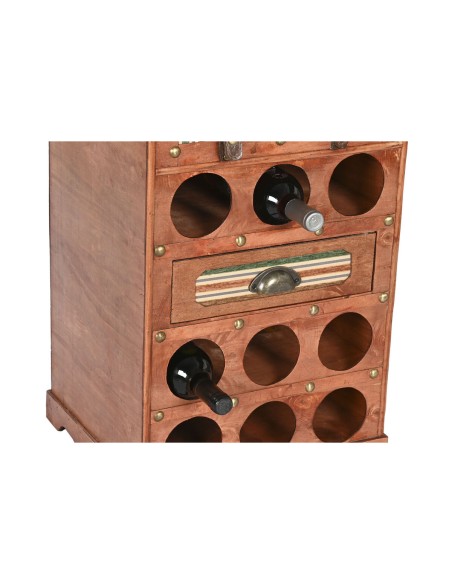 Range Bouteilles Home ESPRIT Marron Peuplier 40 x 35,5 x 71 cm
