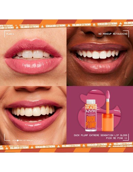 Brillant à lèvres NYX Duck Plump Pink me pink 6,8 ml