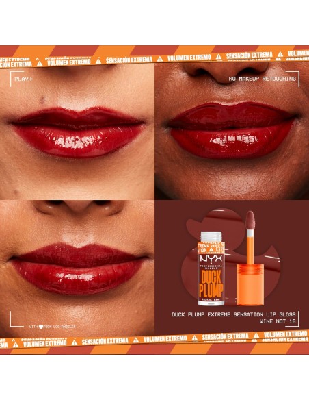 Brillant à lèvres NYX Duck Plump Wine not 6,8 ml