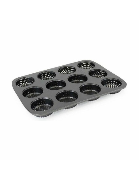 Moule à tartelettes Quttin 29 x 22 x 2,2 cm Perforé 8 Unités