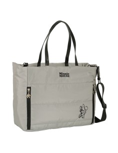 Sac Minnie Mouse Teen Sand Rembourré Gris 40 x 31 x 17 cm