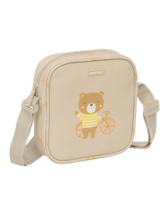 Sac à Bandoulière Safta Ours Beige 16 x 18 x 4 cm