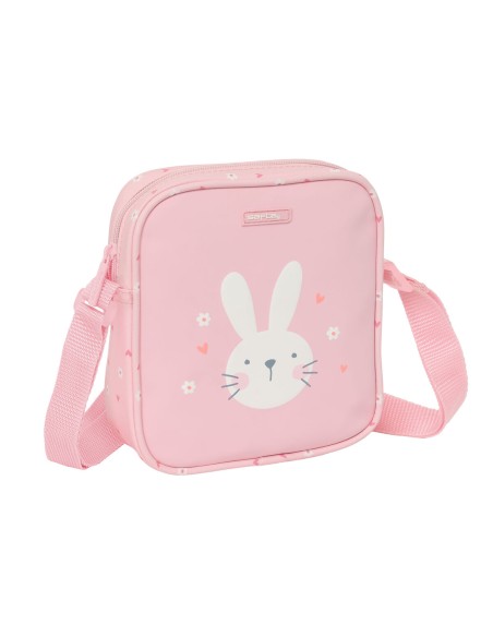 Sac à Bandoulière Safta Lapin Rose 16 x 18 x 4 cm