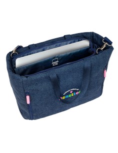 Sac Benetton Denim Bleu 40 x 31 x 17 cm 2