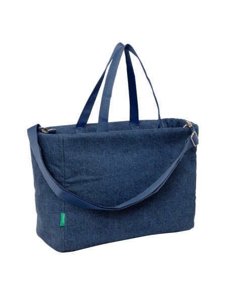 Sac Benetton Denim Bleu 40 x 31 x 17 cm