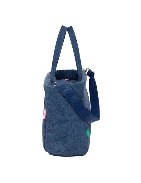 Sac Benetton Denim Bleu 40 x 31 x 17 cm