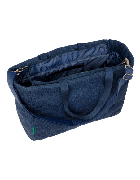 Sac Benetton Denim Bleu 40 x 31 x 17 cm