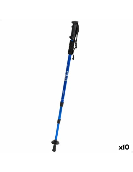 Bâton Trekking Aktive Aluminium 135 cm (10 Unités)