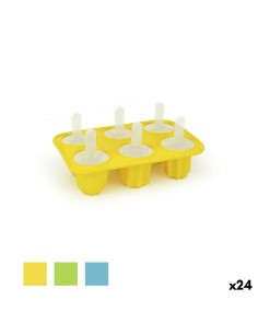 Moule pour Glaces Quttin Formes Silicone 18 x 5,3 x 12,3 cm (24 Unités)