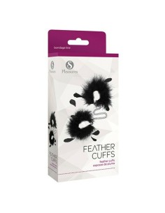 Menottes S Pleasures Feather Noir 2