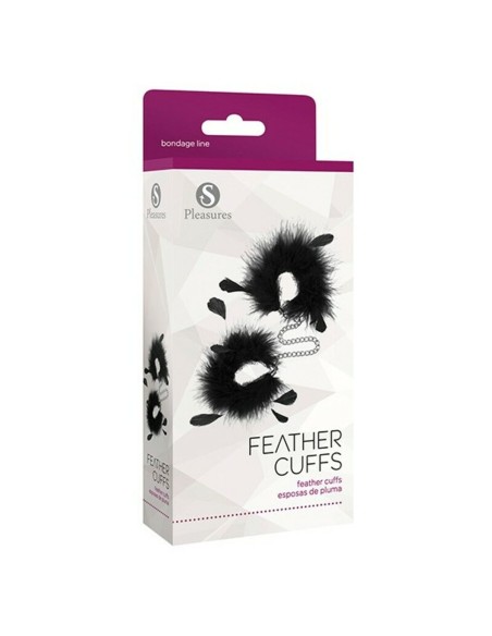 Menottes S Pleasures Feather Noir