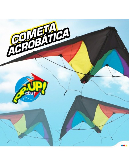 Cerf-volant Eolo Pop-Up Magic 125 x 72 cm Arc-en-ciel 12 Unités