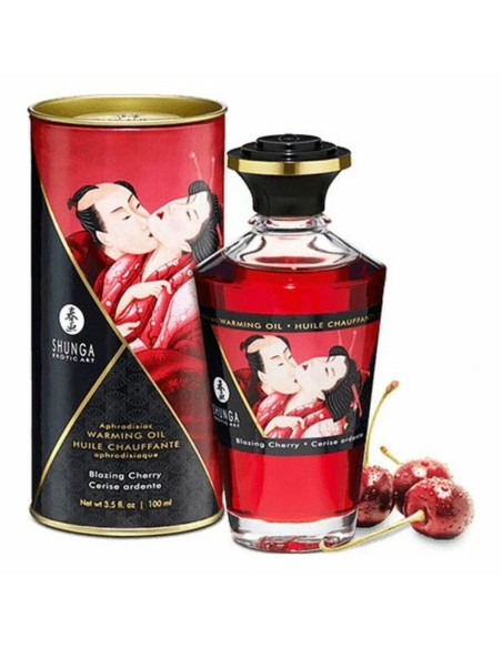 Huile de massage érotique Shunga Cerise (100 ml)