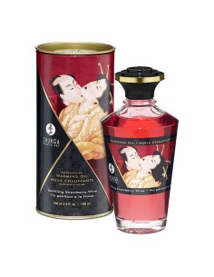 Huile chaude Fraise Shunga (100 ml)