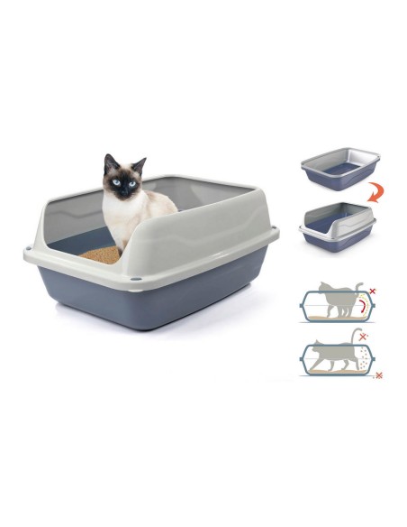 Bac à litière pour chats Georplast Sonic (56 x 40 x 24 cm)