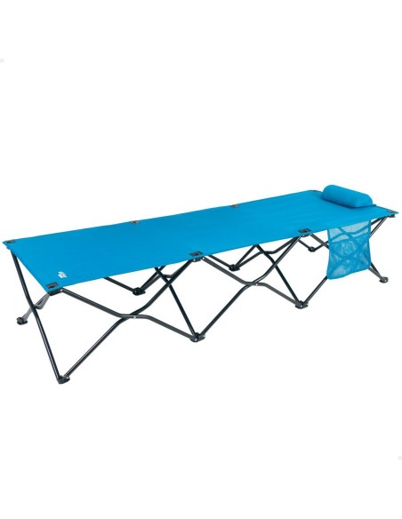 Lit pliant Aktive Bleu Camping 178 x 62 x 38 cm 178 x 38 x 62 cm (2 Unités)