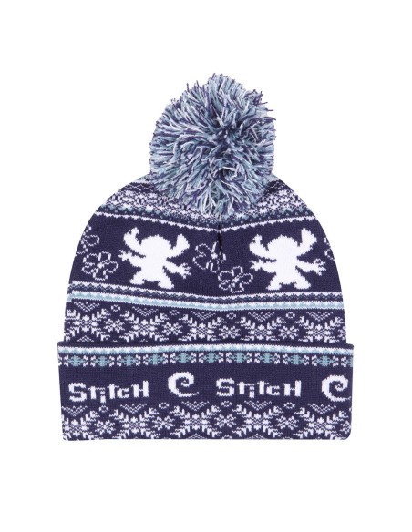 Chapeau Stitch Fair Isle Pom Beanie Blue marine
