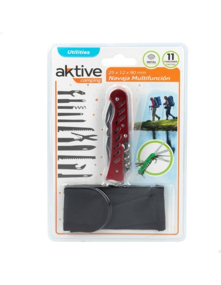 Couteau suisse Aktive Vert Camping 2,5 x 9 x 1,2 cm (24 Unités)