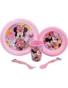Ensemble Vaisselle pour Enfants Minnie Mouse CZ11312 Rose 5 Pièces 2