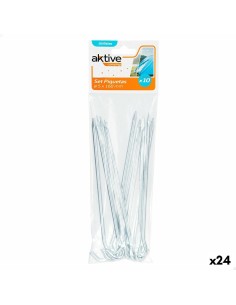 Sardines de camping Aktive (24 Unités) 10 Pièces 160 mm Ø 5 mm
