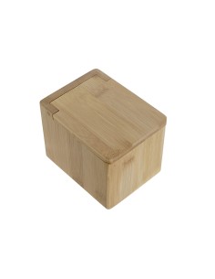 Salière avec couvercle DKD Home Decor Naturel Bambou 10 x 13 x 10 cm 2