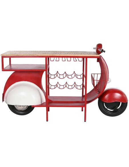 Range Bouteilles Home ESPRIT Rouge Métal 165 x 60 x 100 cm