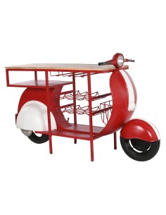 Range Bouteilles Home ESPRIT Rouge Métal 165 x 60 x 100 cm 2