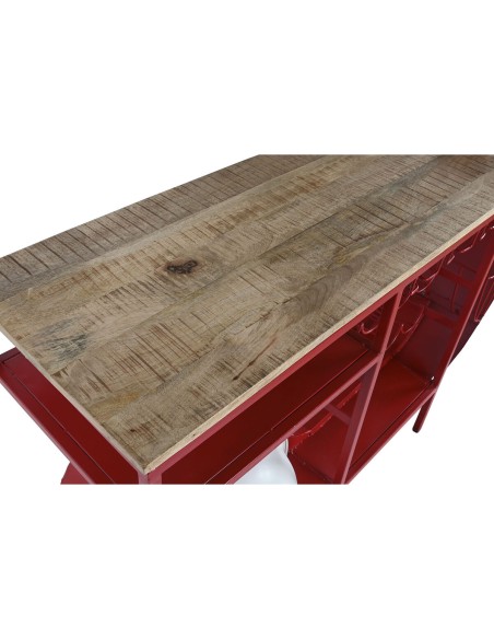 Range Bouteilles Home ESPRIT Rouge Métal 165 x 60 x 100 cm