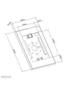 Support pour téléphone portable ou tablette Neomounts WL15-650WH1 Blanc 2