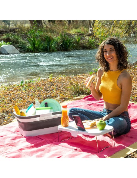Panier de Pique-nique Pliable avec Couvercle-table Pickning InnovaGoods