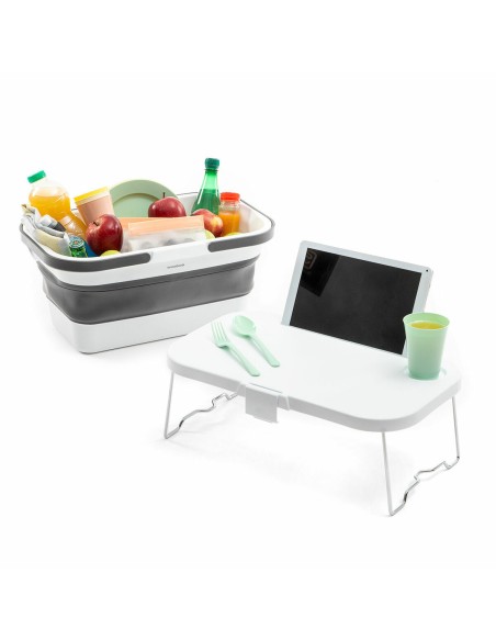 Panier de Pique-nique Pliable avec Couvercle-table Pickning InnovaGoods