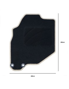 Tapis pour voitures OCC Motorsport OCCHN0022GD Gris foncé Gris 2