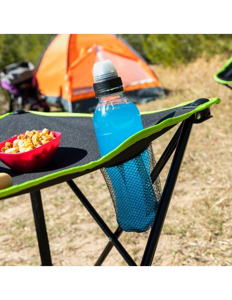 Table de Camping Pliable en Tissu avec Housse Cafolby InnovaGoods