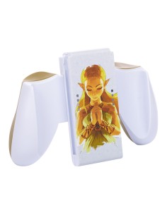 Contrôle des jeux Powera NSAC0059-01 Nintendo Switch Blanc/Or 2