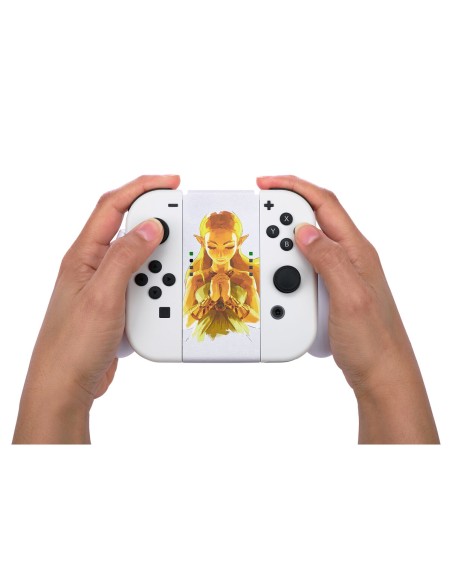 Contrôle des jeux Powera NSAC0059-01 Nintendo Switch Blanc/Or