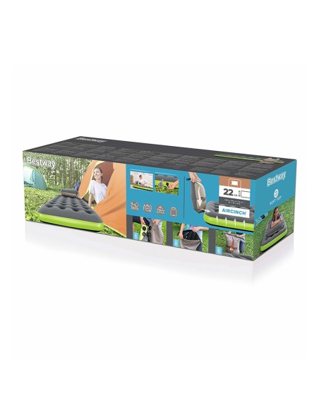 Bestway Matelas individuel Junior Roll & Relax 188x99x22 cm Gonflable et Camping 67619