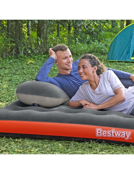 Bestway Matelas Double Roll & Relax 203x183x22 cm Gonflable et Camping 67703