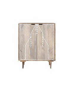 Range Bouteilles Home ESPRIT Blanc Bois de manguier 84 x 41 x 108 cm