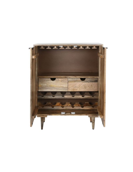 Range Bouteilles Home ESPRIT Blanc Bois de manguier 84 x 41 x 108 cm