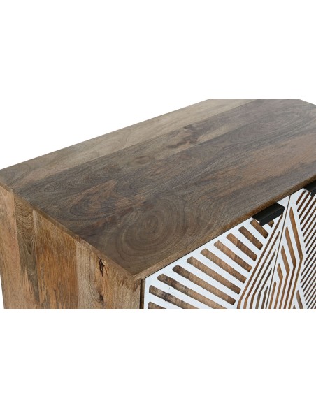 Range Bouteilles Home ESPRIT Blanc Bois de manguier 84 x 41 x 108 cm