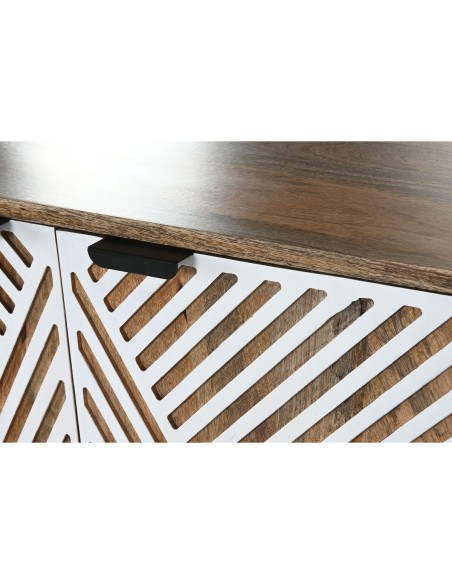 Range Bouteilles Home ESPRIT Blanc Bois de manguier 84 x 41 x 108 cm