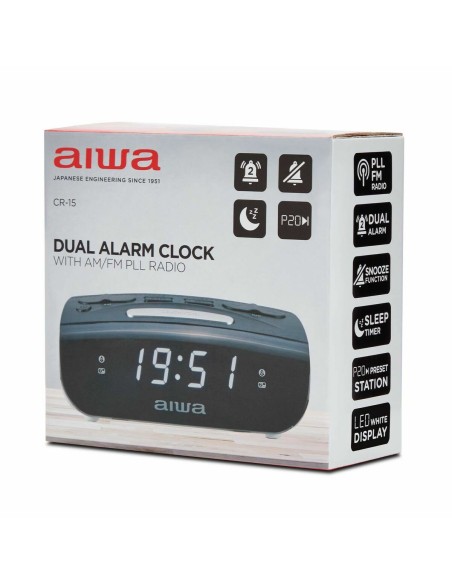 Radio-réveil Aiwa CR-15 Noir