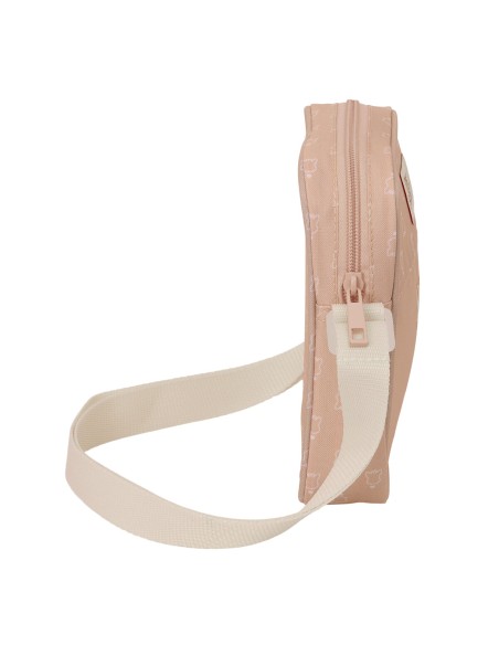 Sac à Bandoulière Sophie la Girafe Beige 16 x 18 x 4 cm