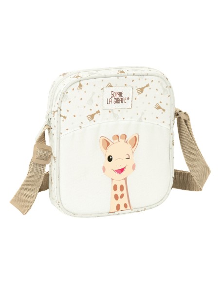 Sac à Bandoulière Sophie la Girafe Beige 16 x 18 x 4 cm