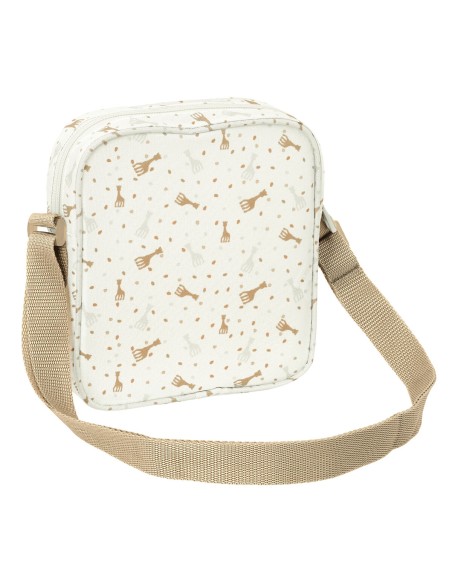 Sac à Bandoulière Sophie la Girafe Beige 16 x 18 x 4 cm