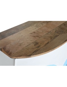 Meuble bar Home ESPRIT Blanc Marron Turquoise 157 x 52 x 90 cm 2